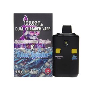 Burn – Dual Chamber Disposable Vape – Grandmommy Purple + Blue Lobster (6G)
