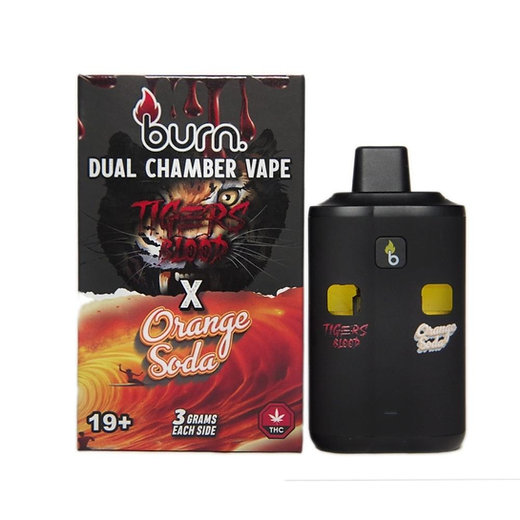Burn – Dual Chamber Disposable Vape – Tigers Blood + Orange Soda (6G)
