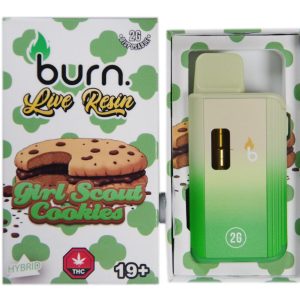 Girl Scout Cookies Hybrid Live Resin Vape (2g) - Burn