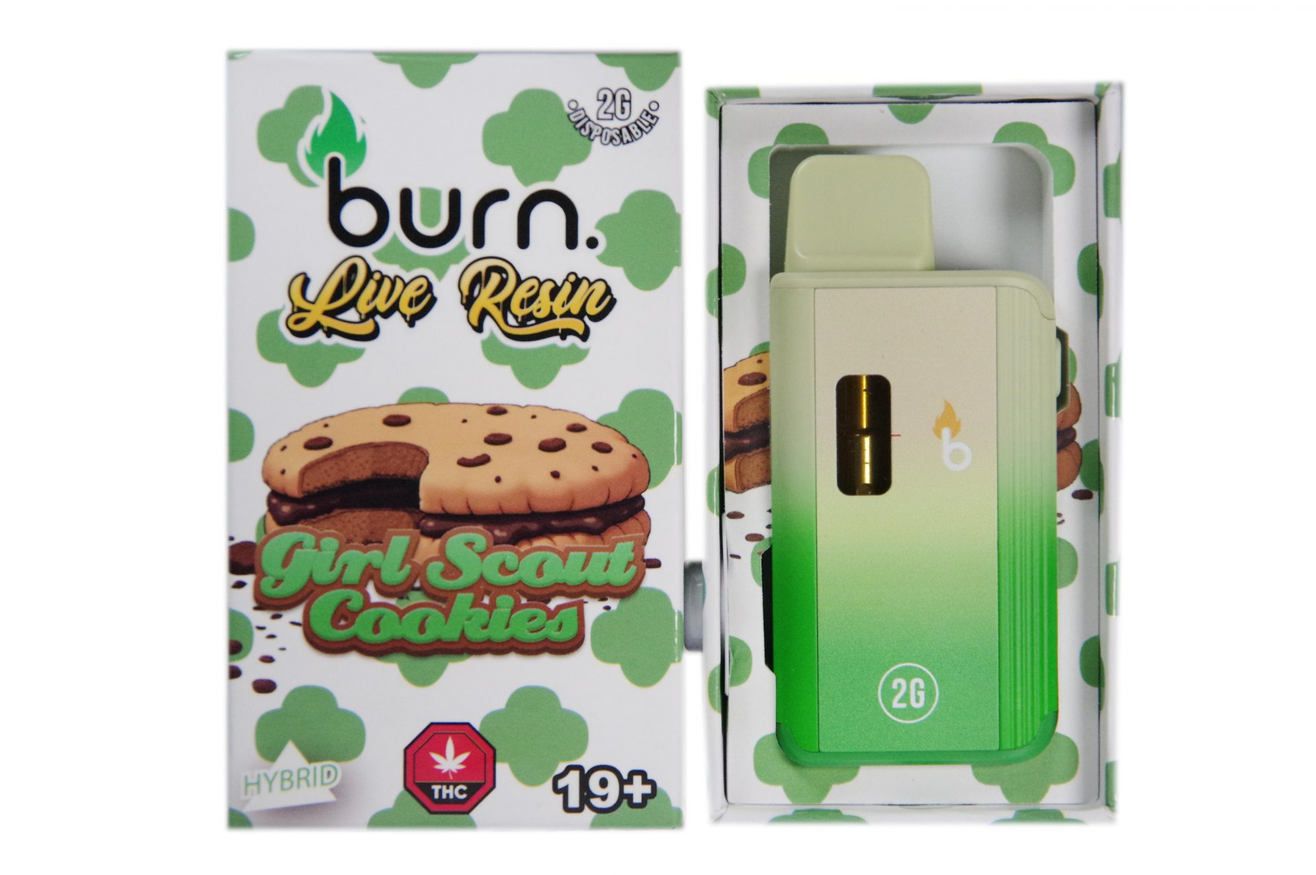 Girl Scout Cookies Hybrid Live Resin Vape (2g) - Burn