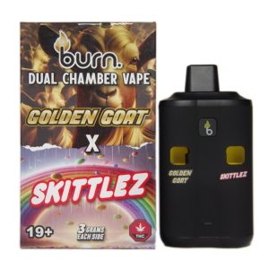 Burn – Dual Chamber Disposable Vape – Golden Goat + Skittlez (6G)