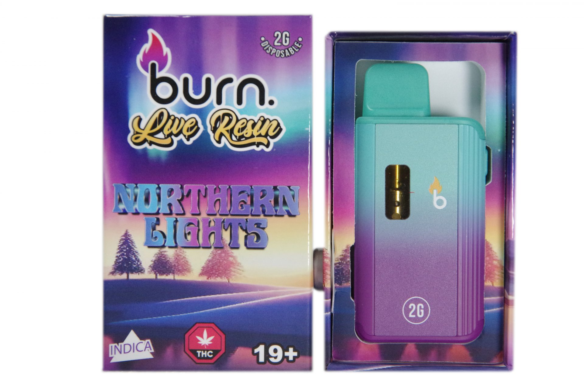 Northern Lights Indica Live Resin Vape (2g) - Burn