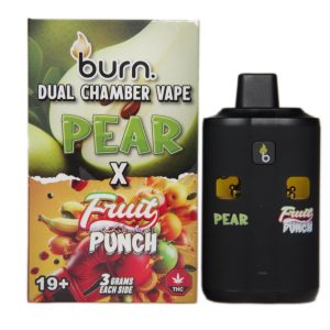 Burn – Dual Chamber Disposable Vape – Pear + Fruit Punch (6G)
