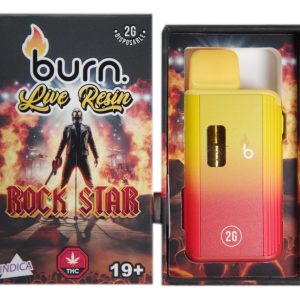 Rock Star Indica Live Resin Vape (2g) - Burn