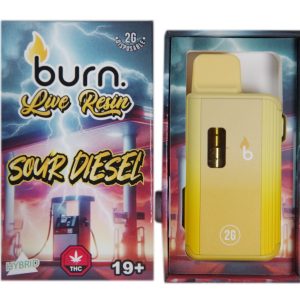 Sour Diesel Live Resin Vape (2g) - Burn