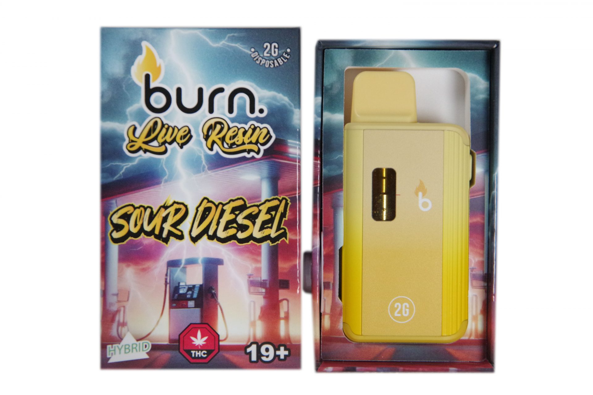 Sour Diesel Live Resin Vape (2g) - Burn