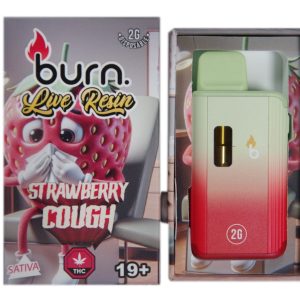 Strawberry Cough Sativa Live Resin Vape (2g) - Burn